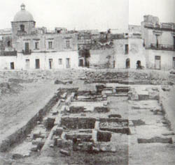 L'area archeologica nel 1965