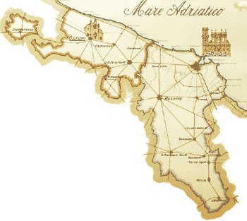 Mappa dei Vicariati dell'Arcidiocesi
