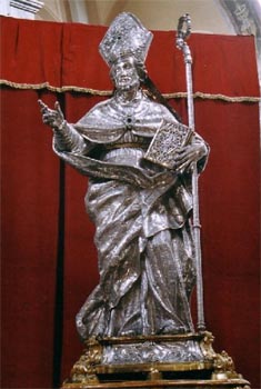 S.Oronzo - statua argentea del XVIII secolo