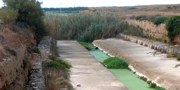 La foce del canale Giancola