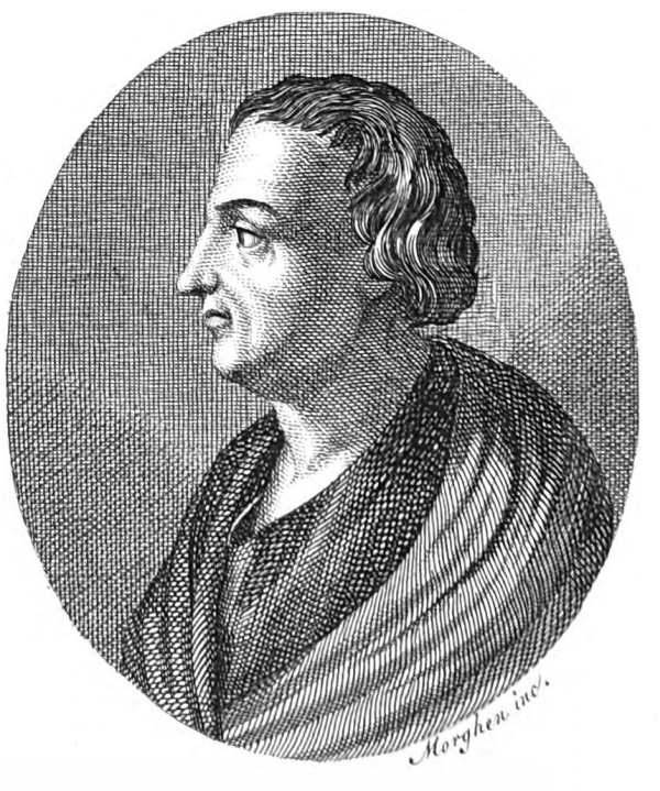 Marco Pacuvio in un'incisione di Raffaello Morghen del 1816 - collezione A. Del Sordo