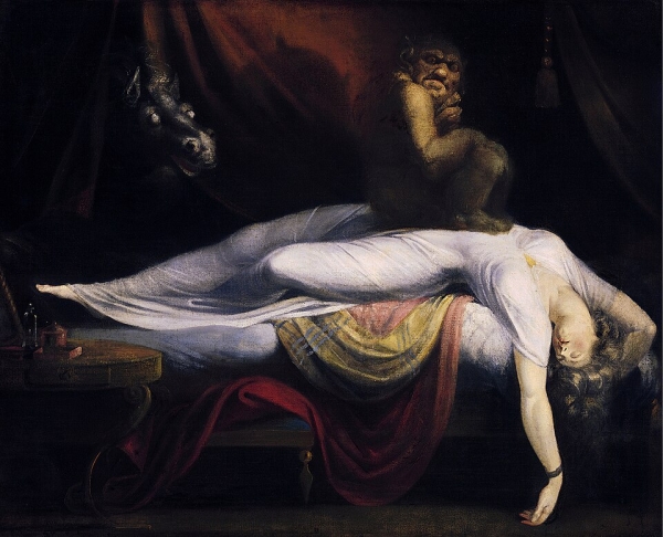 Johann Heinrich Füssli. The Nightmare (l'Incubo) - 1781. Olio su tela (75,5×64 cm) - Detroit Institute of Arts