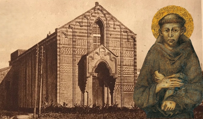 San Francesco pellegrino innanzi l’icona del Casale