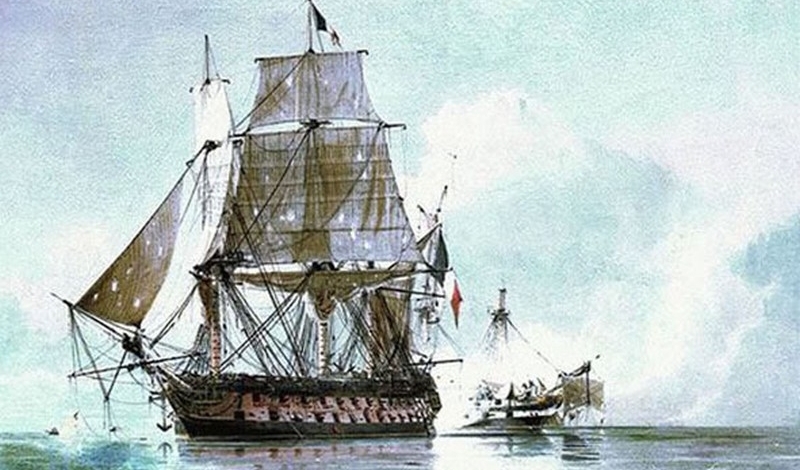 Accadde oggi: 9 aprile 1799 - Assalto del vascello francese Generoso al castello e al forte