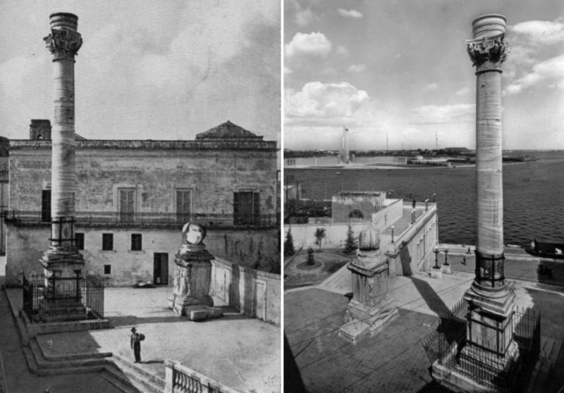 Brindisi. Le Colonne del porto nelle immagini d'epoca