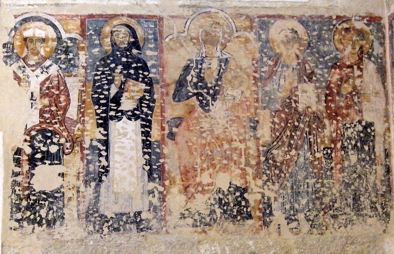 Chiesa di Sant'Anna. Affreschi parete a sud