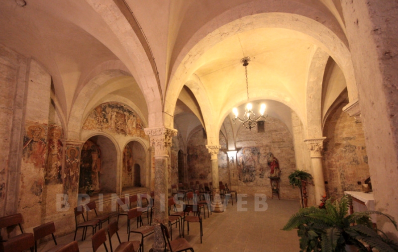 Brindisi. Chiesa di Santa Lucia. La cripta o chiesa inferiore