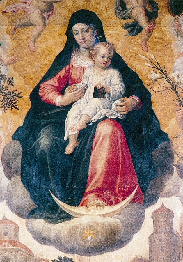 Brindisi. Chiesa di Santa Maria degli Angeli. Pieter De Witte, <em>Immacolata tra Angeli</em>, particolare