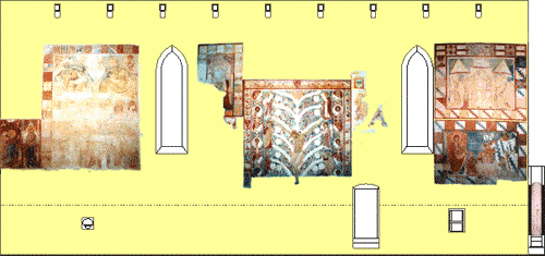 Aula: parete a nord ovest