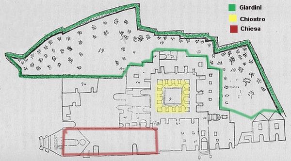 Platea dei frati minori conventuali di san Paolo, 1738 (particolare). Biblioteca Arcivescovile "A. De Leo" - Brindisi