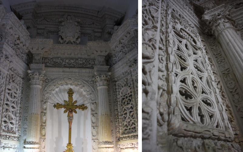 Brindisi. Chiesa di San Paolo eremita. Altare del SS. Sacramento, dettagli e grate