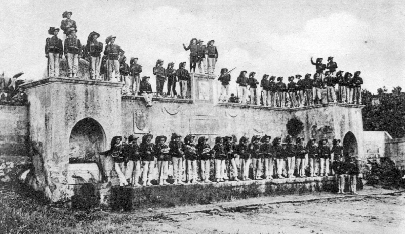 Il 7° Battaglione Bersaglieri sulla Fontana Tancredi nel dicembre 1903