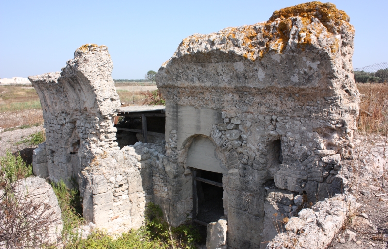 Mesagne. Resti dell'impianto termale in località Malvindi nel 2002