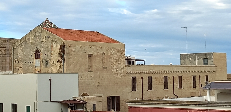 Brindisi. Romitorio dei Vescovi visto da Palazzo Granafei Nervegna