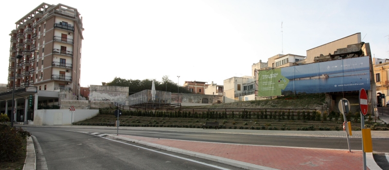 Brindisi, via Mennitti, già via del Mare. L'area dei ritrovamenti