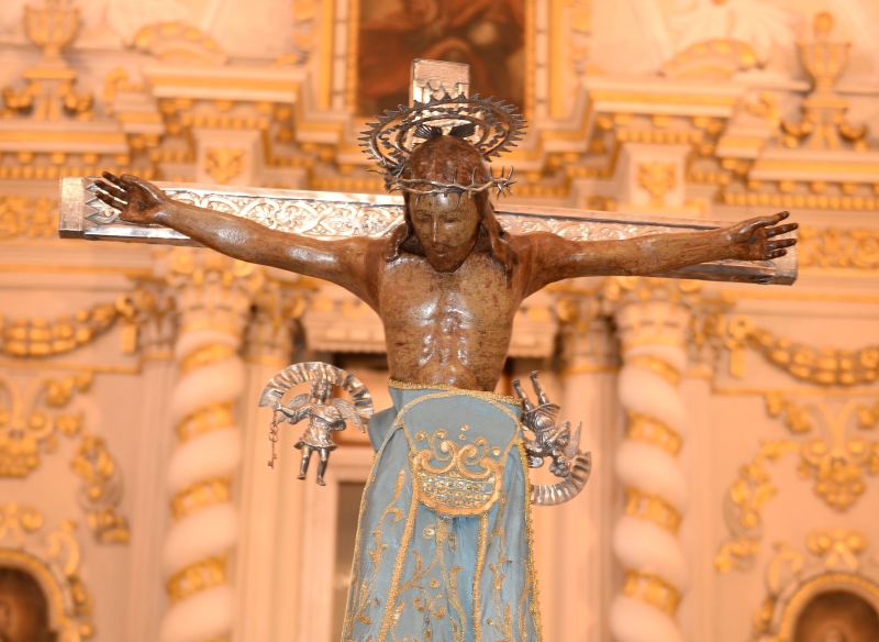 Latiano. Il Crocifisso del Cristo nero o degli zingari - ph. Parrocchia di S. Maria della Neve