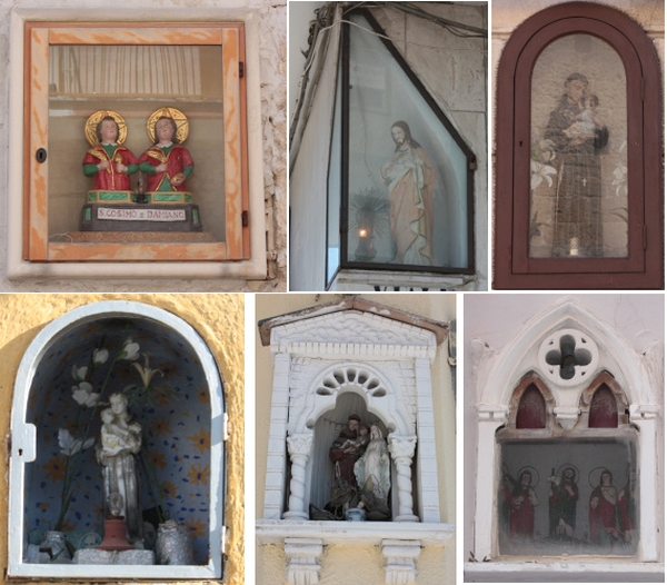 Brindisi. Alcuni esempi di edicole votive o cristiane