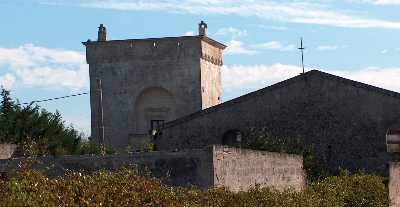 Brindisi. Masseria Montenegro. Particolare della torre