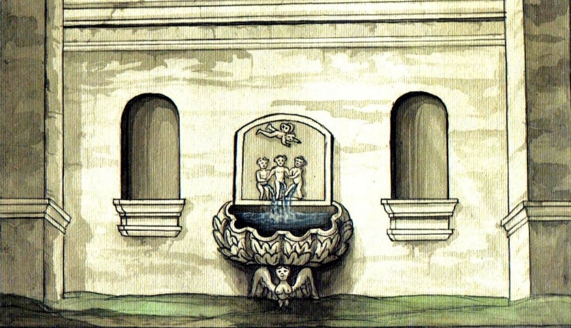 La Fontana di Monsignore nel disegno attribuito a Giovanni Leanza