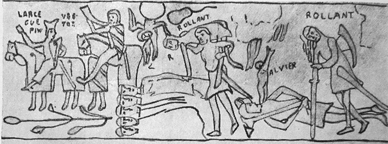 Scene della Chanson de Roland, da Schulz, 1860