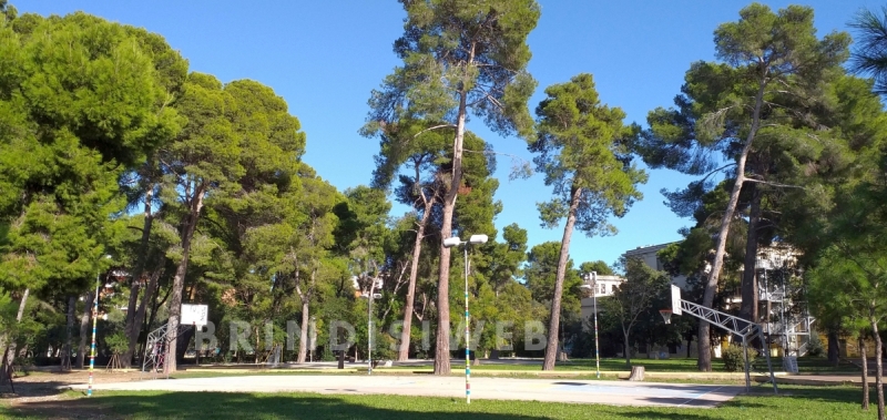 Brindisi. Il campo di basket nel parco dell'ex Il sanatorio Cesare Braico - ph. G. Membola 2020