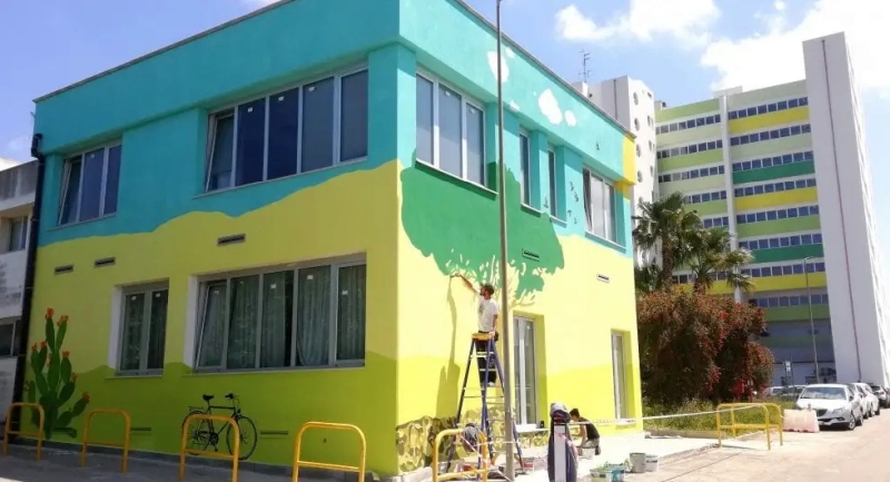 Brindisi. La palazzina di Radioterapia dell'Ospedale "Perrino" in fase di realizzazione