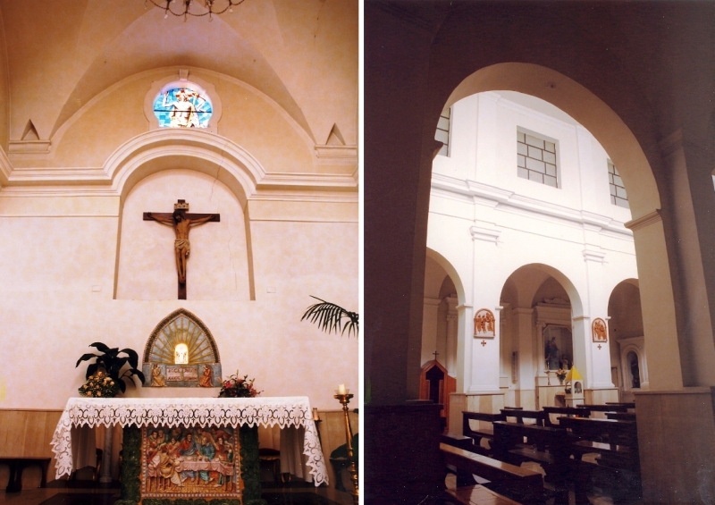 Cellino San Marco. Chiesa Matrice. Interno e a sx l'altare maggiore