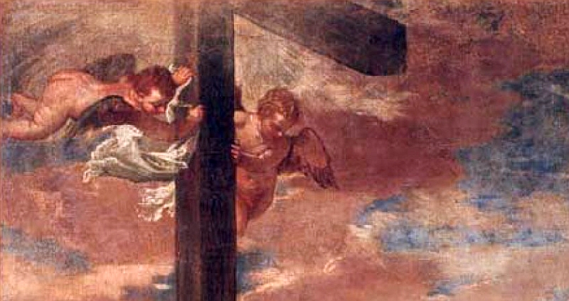 Ostuni. Chiesa dell’Annunziata in Ostuni. La Deposizione della attribuita a Paolo Caliari detto il Veronese, particolare