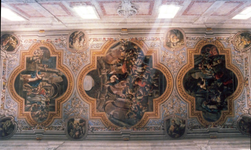 Ostuni. La Concattedrale. Soffitto della navata centrale