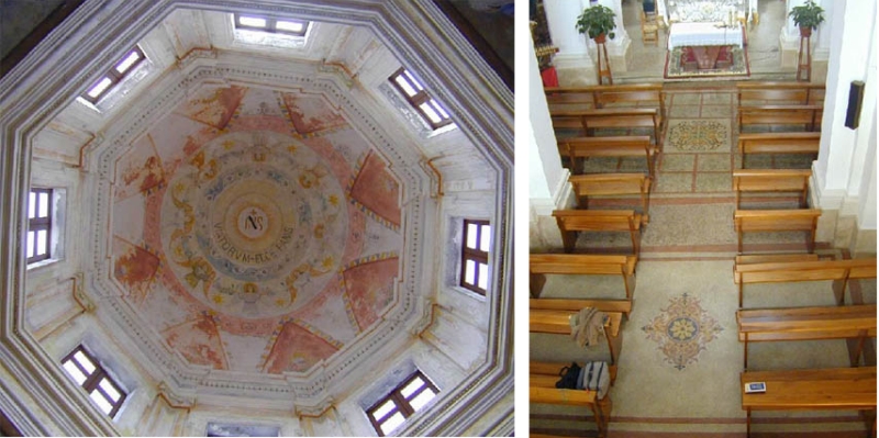 Carovigno. Chiesa di Sant'Anna. Cupola e interno