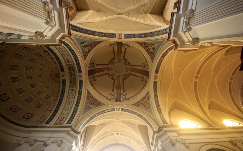 San Pancrazio Sal.no. Chiesa Matrice. Cupola e volte del soffitto
