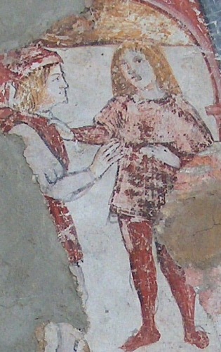 Brindisi, chiesa di san Paolo Eremita, affresco di epoca angioina