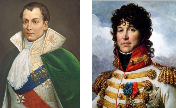 Ritratti di Giuseppe Bonaparte e Gioacchino Murat