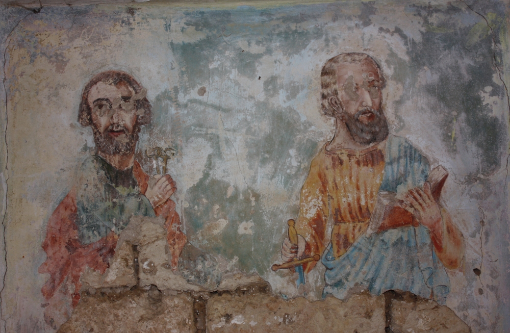 Il dipinto risorgimentale all'interno della chiesetta di Sant'Antonino di contrada Restinco - ph. G. Membola(C), 2012