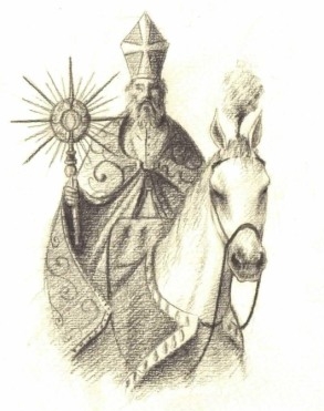 Il Corpus Domini a Brindisi, disegno di Antonio Mingolla(C)