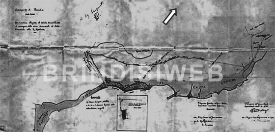 Planimetria di Costa Guacina - Dicembre 1916