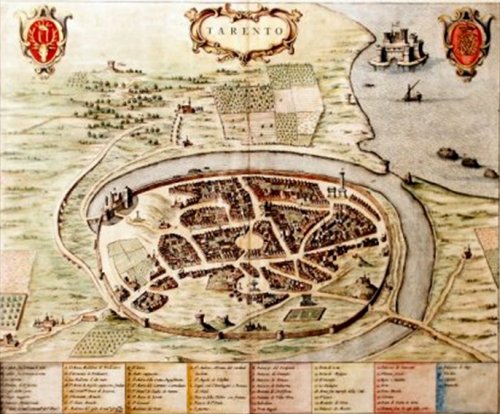 Mappa del 1663 di Joan Blaeu (515 x 412 mm)
