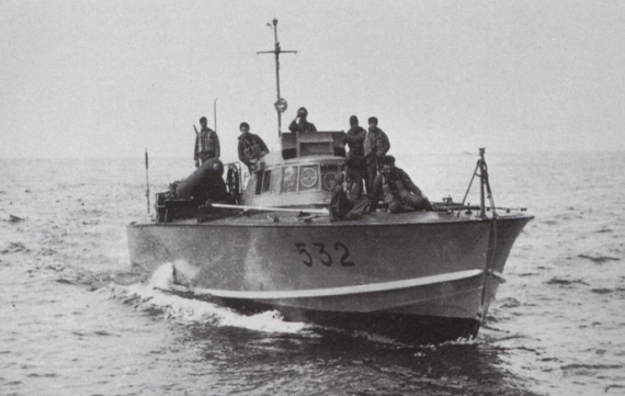Il MAS 532 in missione di guerra (Fonte Ufficio Storico Marina Militare)