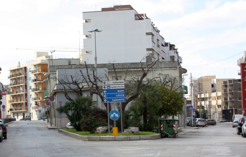 Brindisi. Via Osanna, il luogo dove sorgeva il monticello dell'Osanna