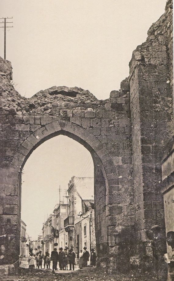 Porta Mesagne, ottobre 1925 danni causati dalla pioggia torrenziale