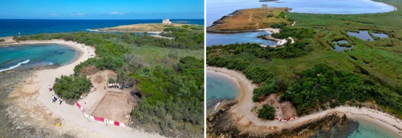 Riserva di Torre Guaceto. L'area di scavo della necropoli a cremazione - ph. Dip. Beni Culturali UniSalento