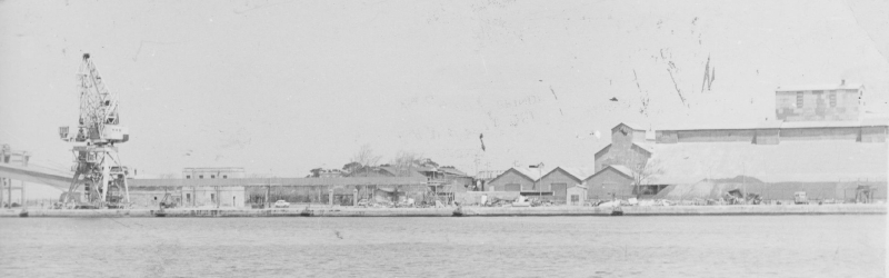 Il capannone ex Montecatini negli anni '70