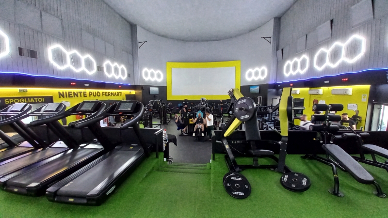 La sala dell'ex cinema Universal, dal 2023 palestra h24