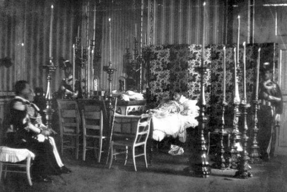 Ferdinando II di Borbone sul letto di morte