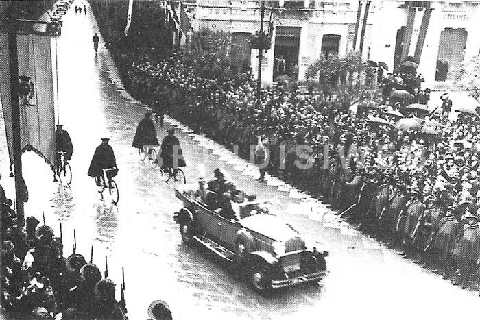 L'arrivo del re Vittorio Emanuele III (22 nov. 1931)