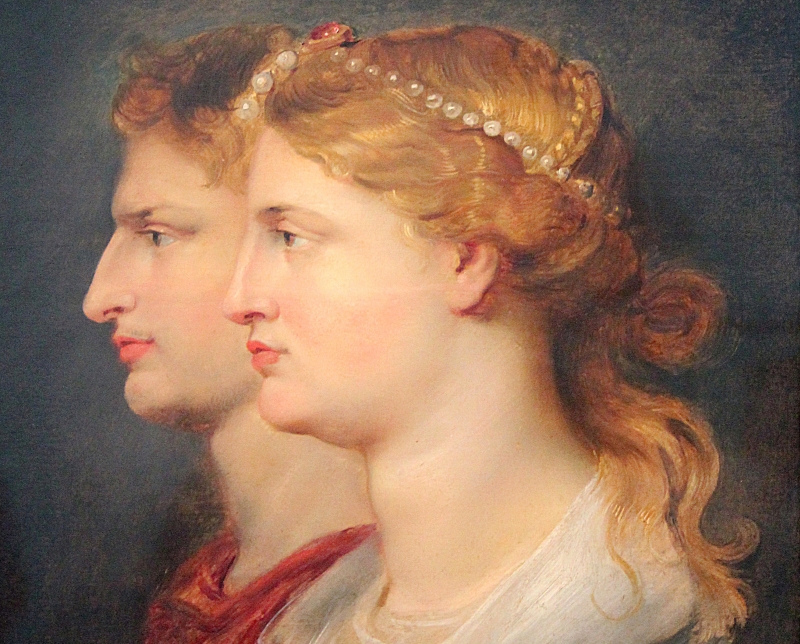 Peter Paul Rubens (1577-1640). Dettaglio del ritratto di Agrippina e Germanico (1614). National Gallery of Art, Washington - da Wikipedia