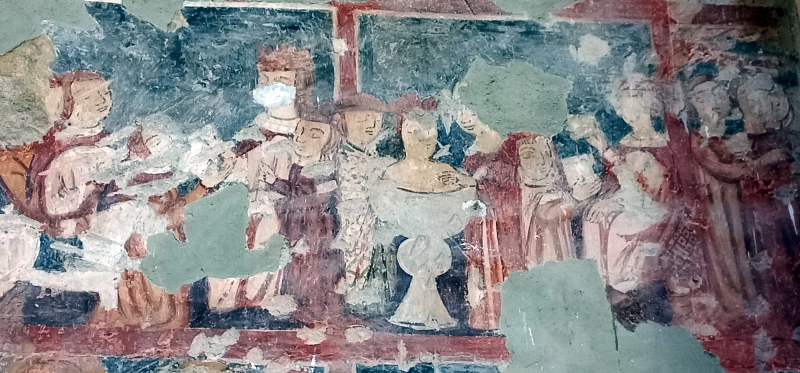 Brindisi, chiesa di san Paolo Eremita. Affresco di epoca angioina