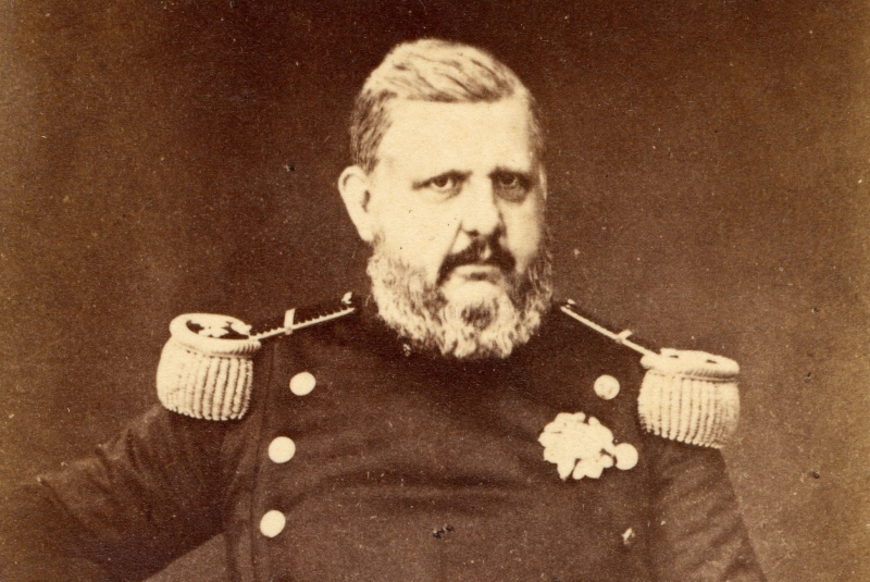 Ferdinando II di Borbone nel 1859. Scatto del fotografo francese Alphonse Bernoud