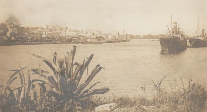 Brindisi. Panorama del porto mercantile