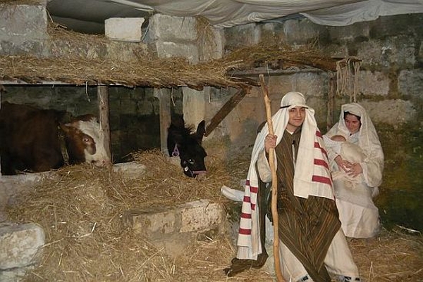 Scena del Presepe Vivente della Parrocchia di San Giustino de Jacobis a Brindisi